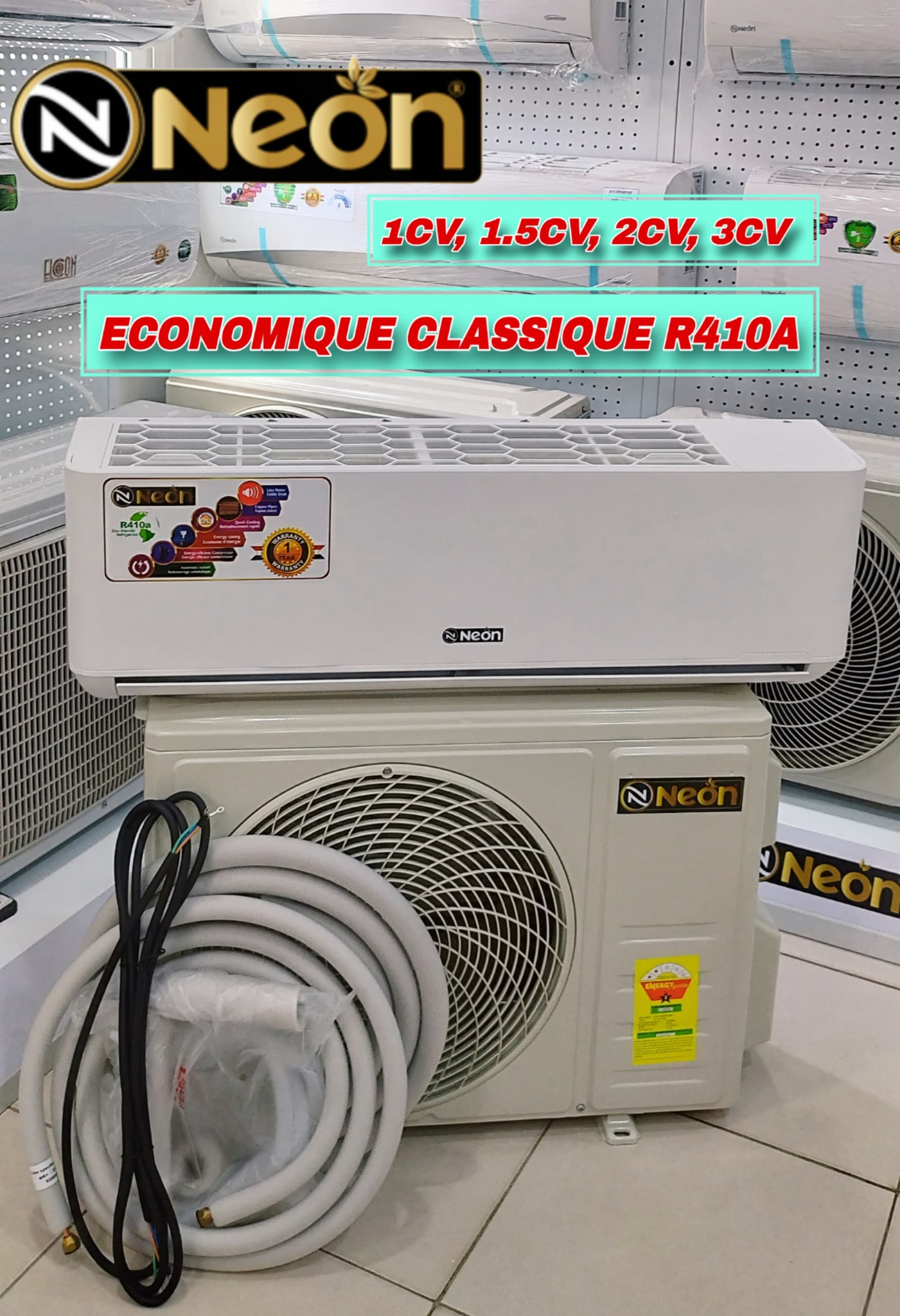 NEON CLIMATISEUR 1,5CV INV